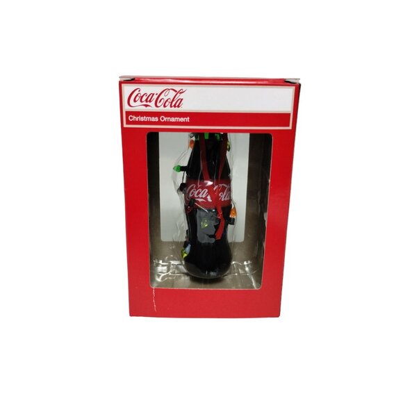 Coca Cola Coke Bottle with Faux Lights 4 in Christmas Tree Ornament Kurt Adler - Picture 5 of 8